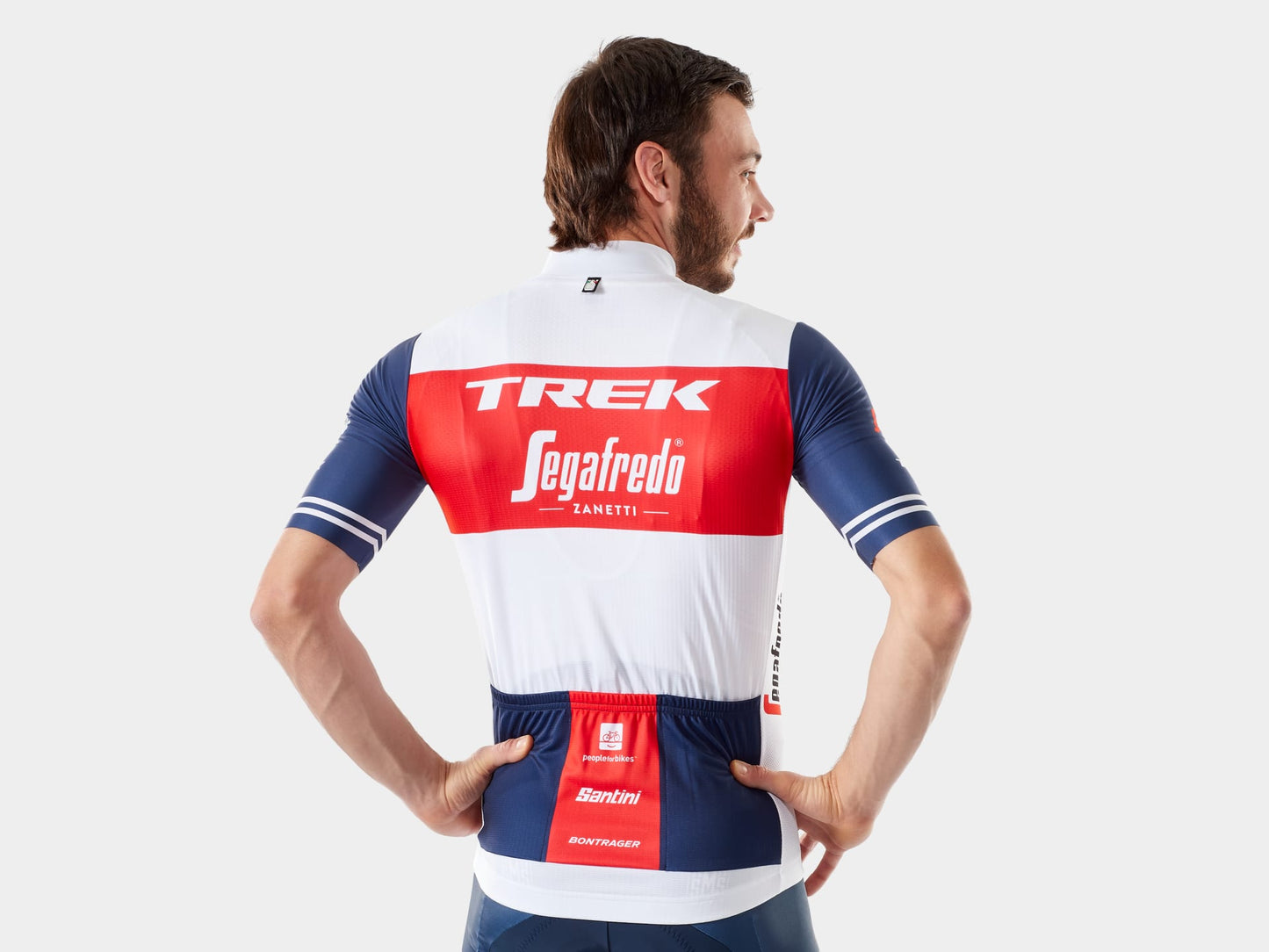 Santini Trek-Segafredo Men's Team Replica Race Cycling Jersey