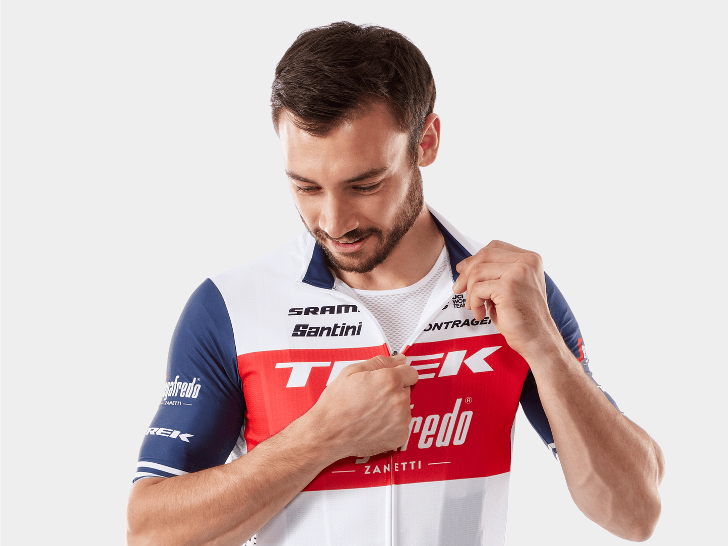 Santini Trek-Segafredo Men's Team Replica Race Cycling Jersey