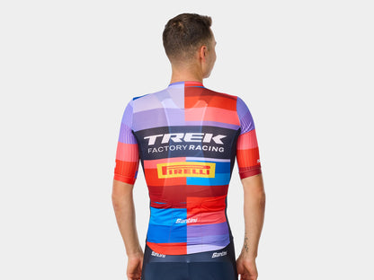 Santini Trek Factory Racing メンズ チームレプリカ サイクリングジャージ